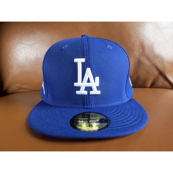 Los Angeles Dodgers Atmos Leopard Cheetah New Era 59FIFTY 5950 Fitted Cap sz 8 - Picture 2 of 7